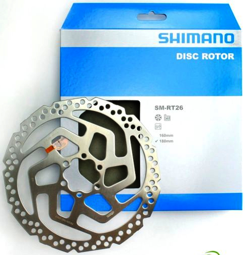 Shimano SMRT26 Disco Rotor Freno 2017 6T Acero Inox Completo 160