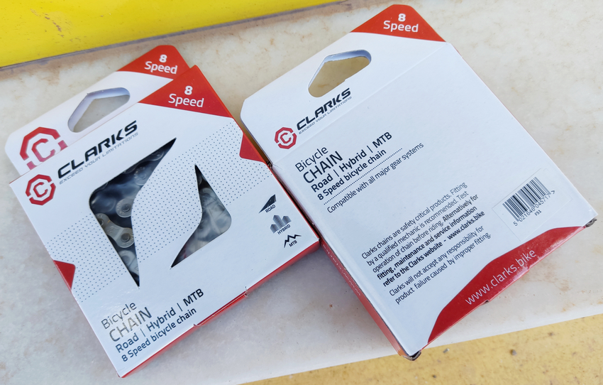 CLARKS C-C8AR Cadena 7-8v Plata Box Shimano Compatible