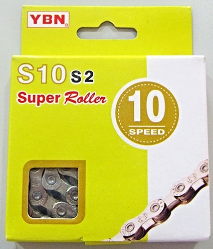 YBN Cadena S10S2 10v Cromed C/Cierre 116L 5.9mm Box Bike Chain