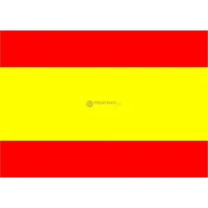 Bandera España Adhesivo 4.5x3 en Resina