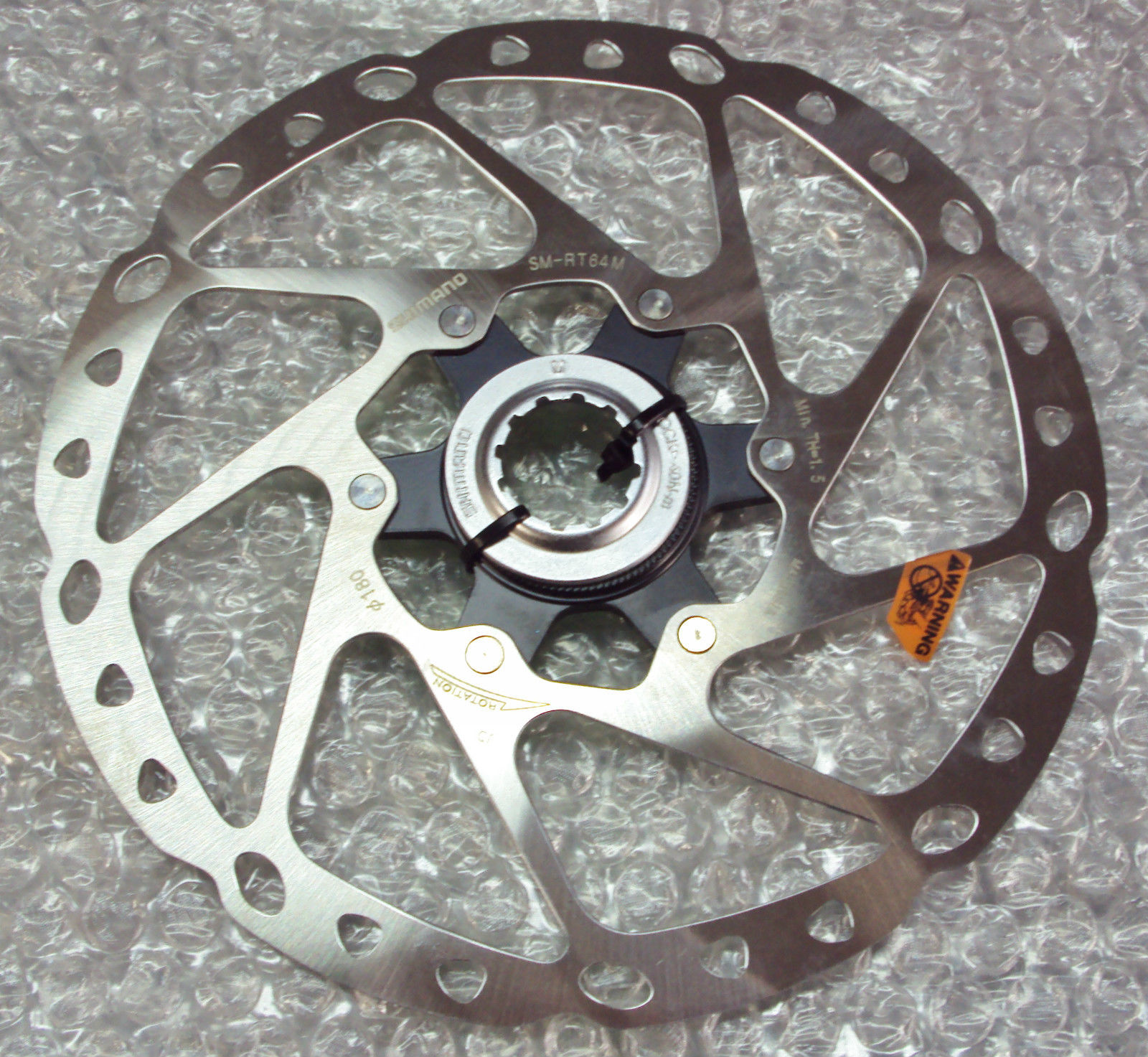 Shimano RT64 Disco Rotor Freno Bicicleta 180mm, Center Lock Disc