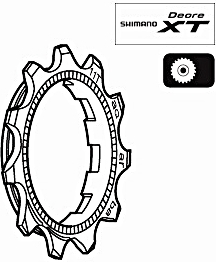Shimano XT Corona Cierre 11 D 1ZA11001 Bike Sprocket Wheel 11T