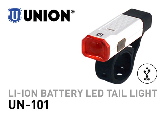 Luz "USB" UNION 101 Li-ion Tras.Recargable Gran Seguridad Blanca